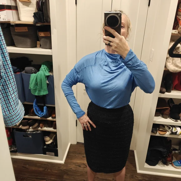 Marcella Sydney Blue Long Sleeve Top - Picture 2 of 5